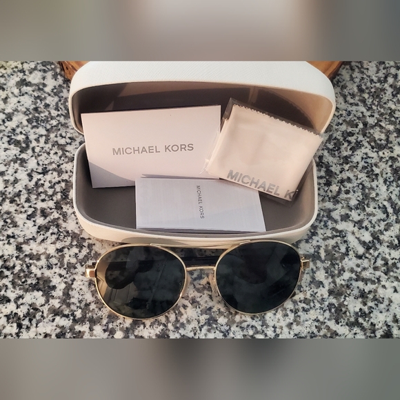 Michael Kors Gold Sunglasses - Picture 1 of 9